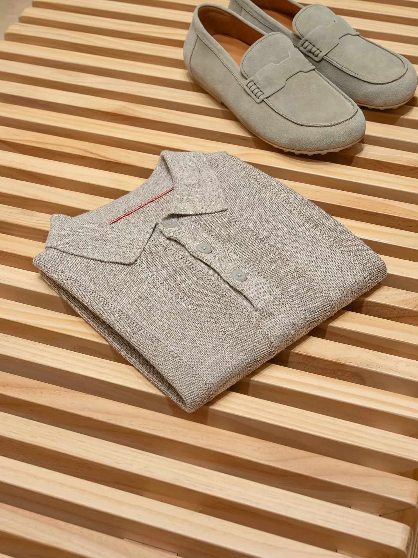 Relaxed Knit Short-Sleeve Polo